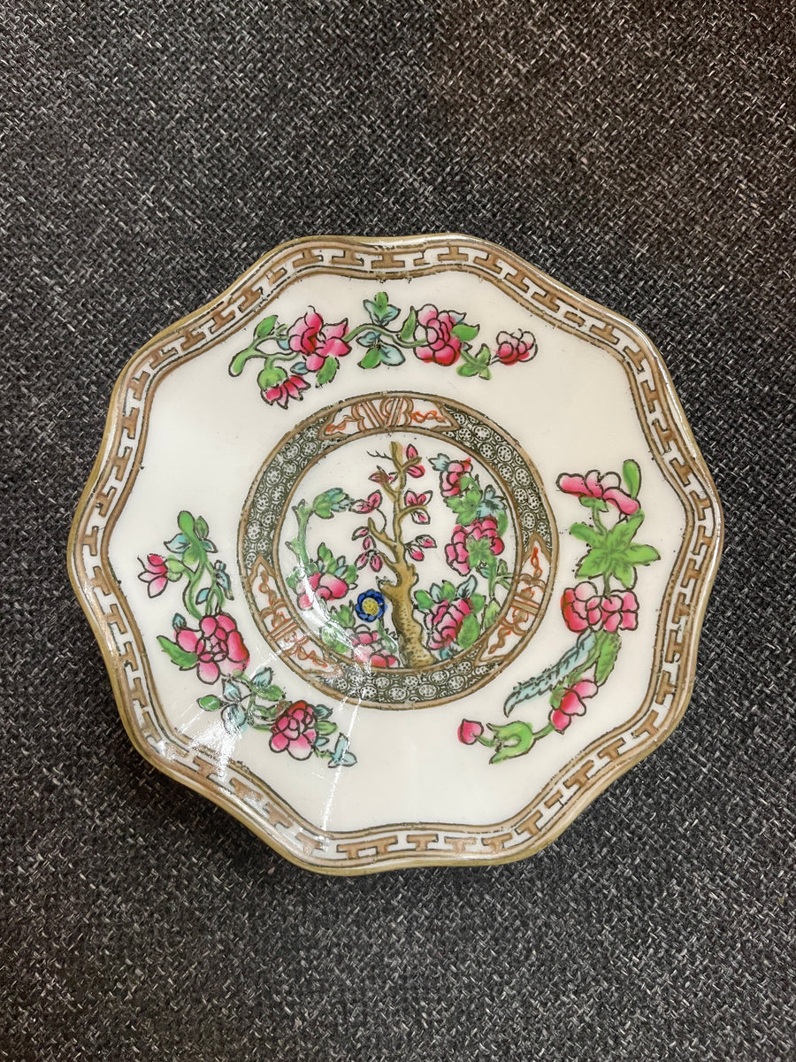 Vintage Hand Painted Indian Tree Saucer by Coalport – Old Bridge Antiques
