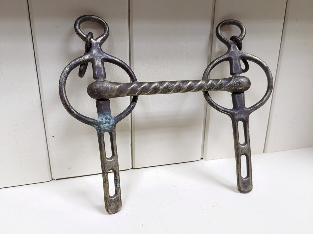 Heavy Vintage Solid Brass Horse Bit Old Bridge Antiques